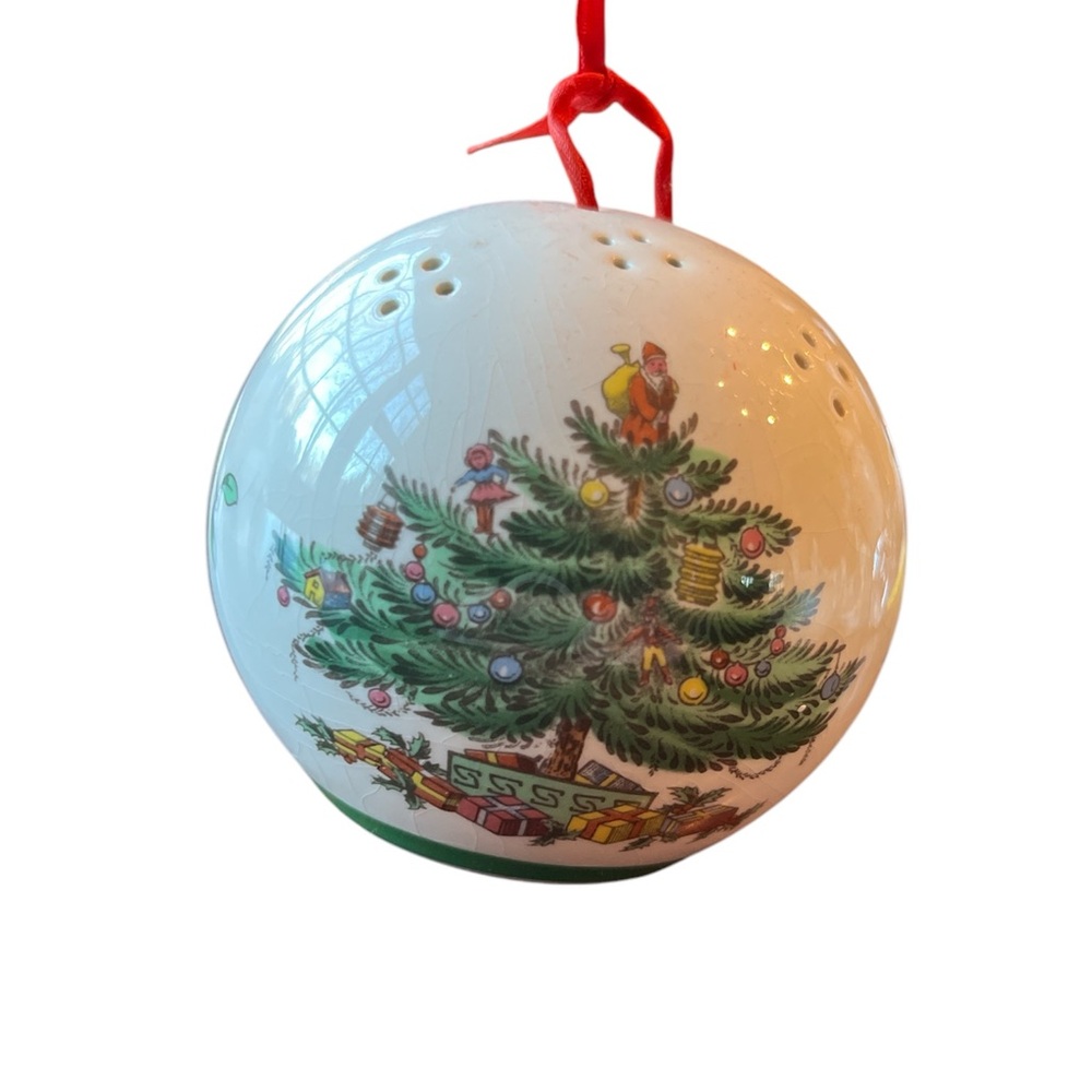 Spode Christmas Tree Potpourri/Pomander Globe